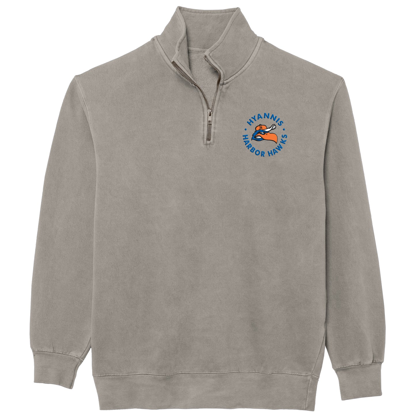 HHH 1/4 Zip Sweatshirt in Washed Navy and Cement