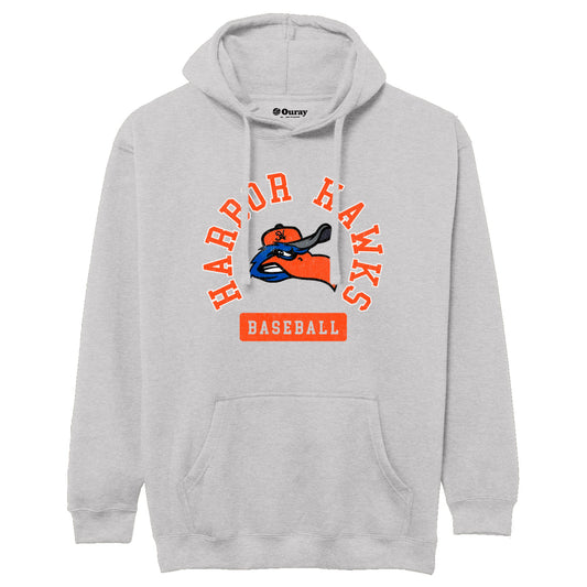 Essential Hoodie in Classic Oxford and Orange
