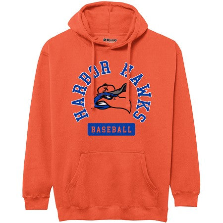 Essential Hoodie in Classic Oxford and Orange