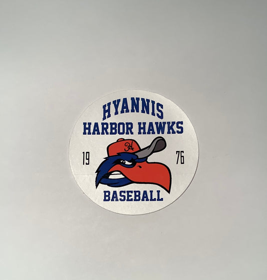 HHH  Hawk Head Round Sticker