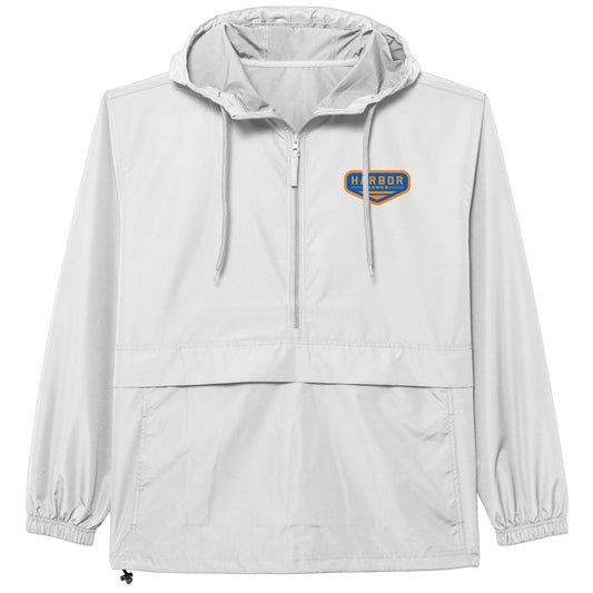 NEW! HHH White Half Zip Pullover Windbreaker