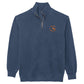 HHH 1/4 Zip Sweatshirt in Washed Navy and Cement