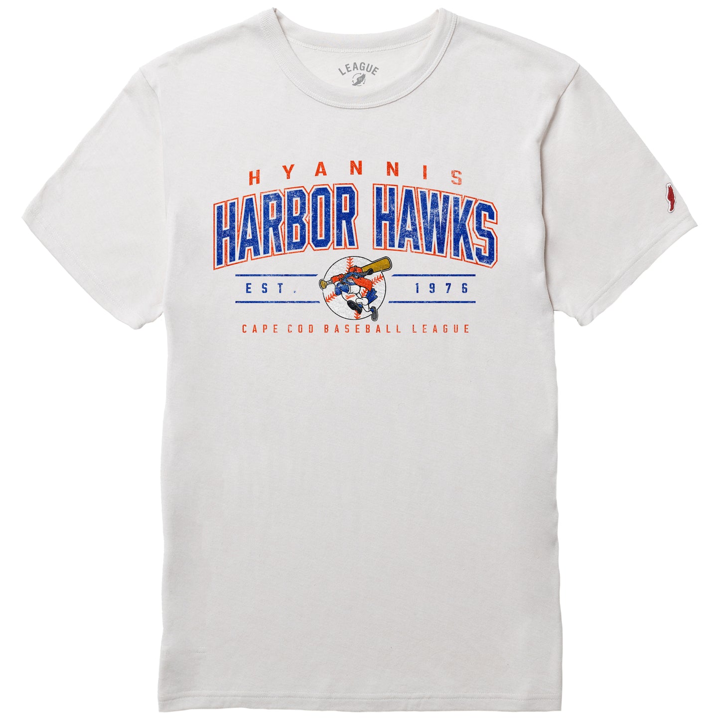 HHH S/S L2 Tee in Orange, Canvas, Royal