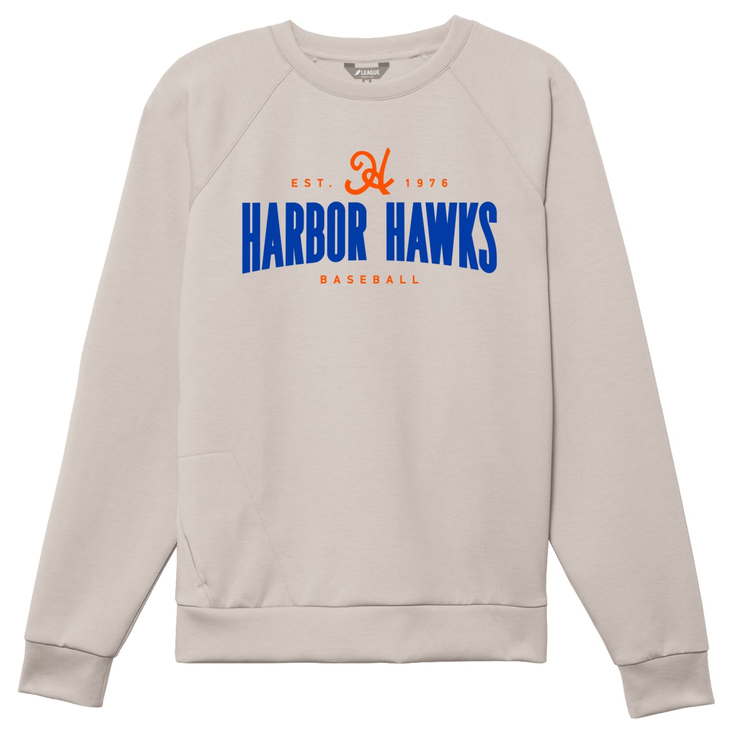 L2 Crew Sweat in Denim and Cement