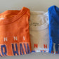 HHH S/S L2 Tee in Orange, Canvas, Royal