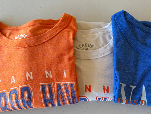 HHH S/S L2 Tee in Orange, Canvas, Royal