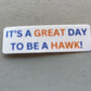 Stickers / Text and Hawk Head