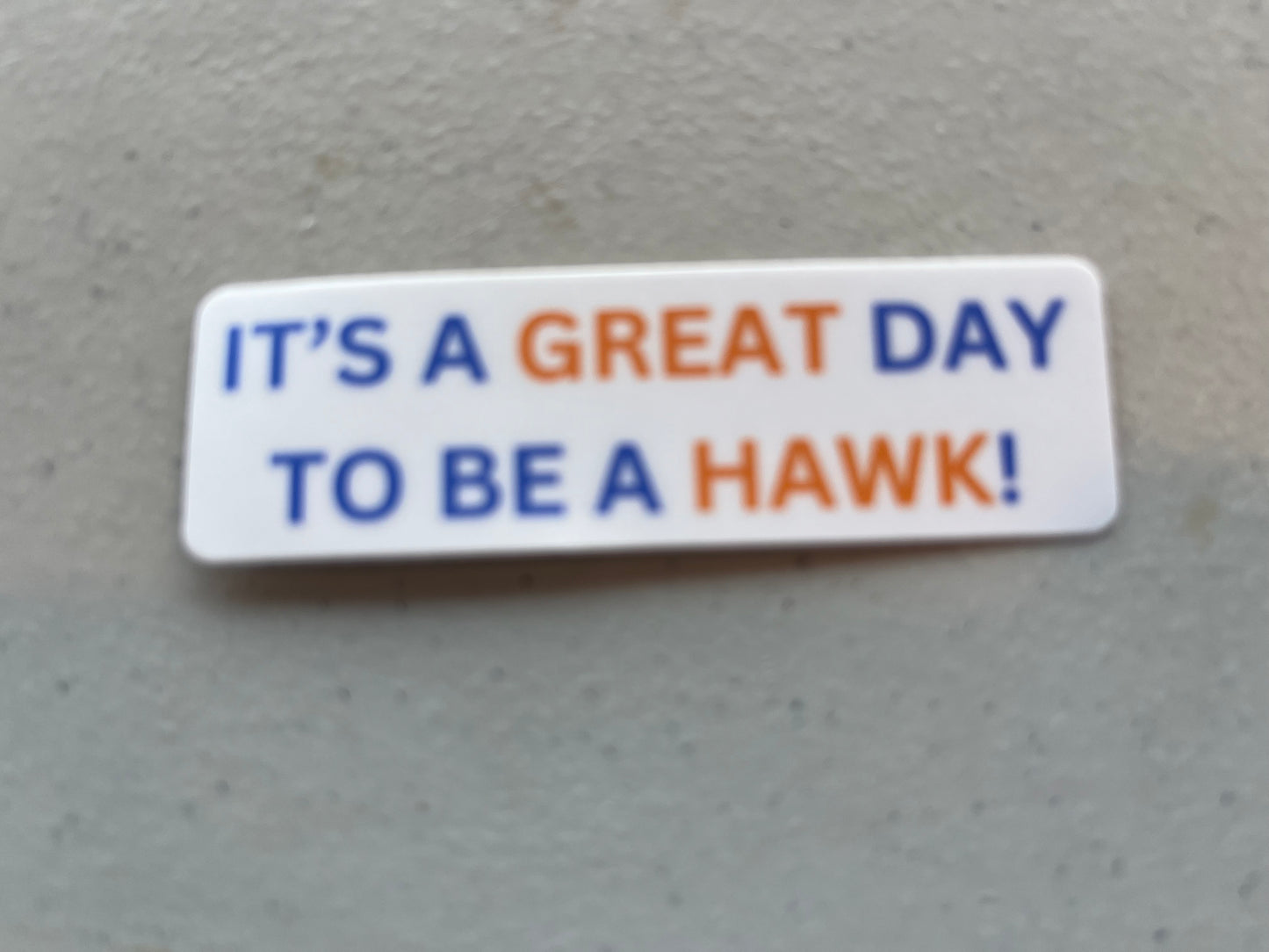 Stickers / Text and Hawk Head